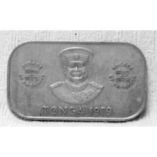 TONGA 1968 & 1979 . ONE 1 and TWO 2 PA`ANGA COINS . BEEN MOUNTED